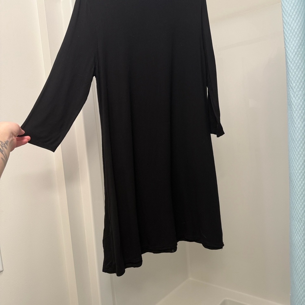 Pink Martini Classic Black Long Sleeve Dress